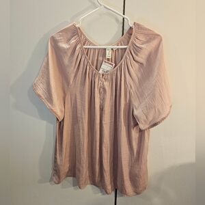 Joie Blush Pink Blouse Womans XL NWT